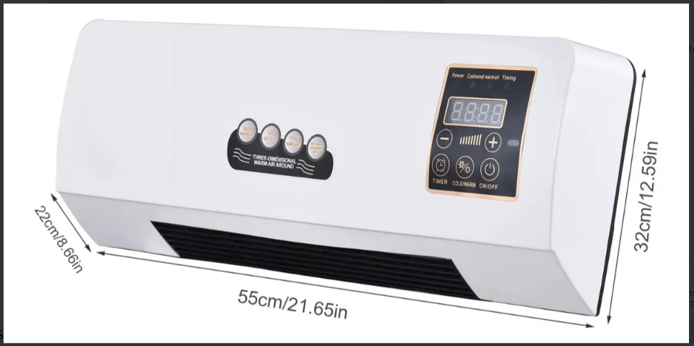 ClimaMax Pro®  ❄️ Aire Acondicionado Portátil – 1800W